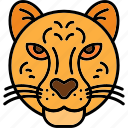 cheetah, tiger, animal, wildlife, creature, fast, character