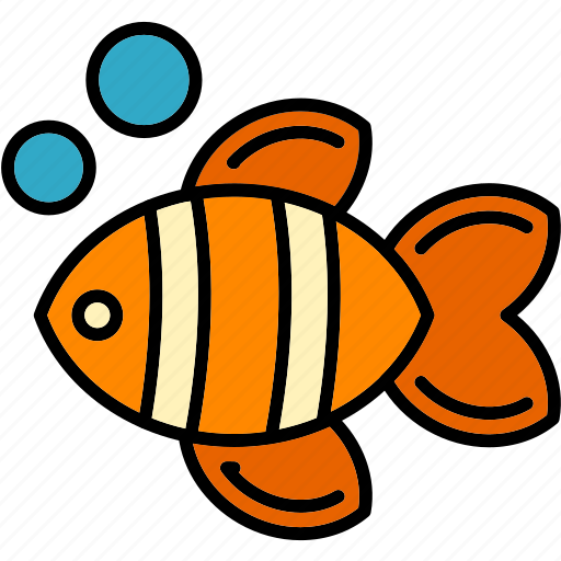 Clown, fish, anemone, colorful, reef icon - Download on Iconfinder