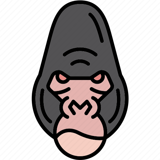 Gorilla, angry, face, monkey, rage, emoji, emoticon icon - Download on Iconfinder