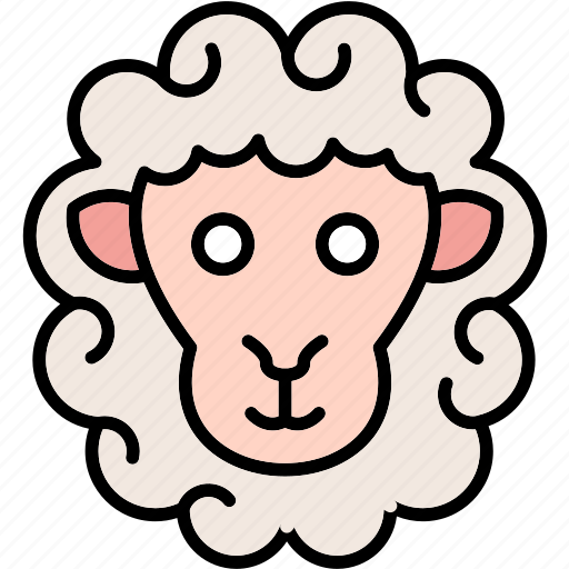 Sheep, animal, cute, face, head, portrait, ram icon - Download on Iconfinder