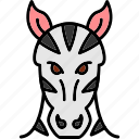 zebra, animal, cute, face, head, horse, portrait