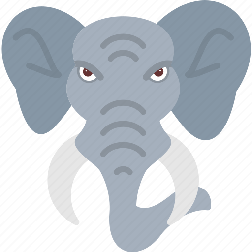 Elephant, animal, mammal, material, trunk, wild icon - Download on Iconfinder