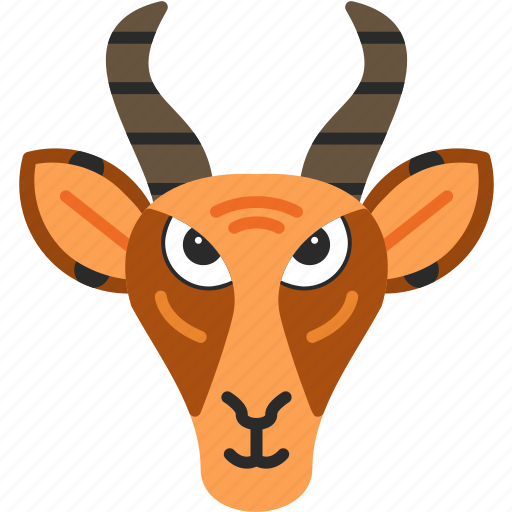 Gazelle, antelope, deer, fast, herbivores, horn, mammal icon - Download on Iconfinder