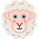 sheep, animal, cute, face, head, portrait, ram