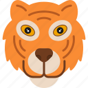 tiger, animal, cute, face, head, portrait