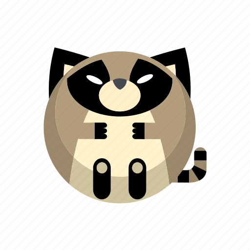 Animal, mammal, raccoon, weasel, wild icon - Download on Iconfinder