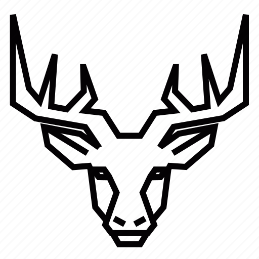Buck, deer, head, reindeer, stag icon - Download on Iconfinder