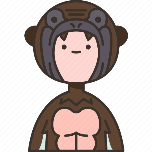 Kingkong, gorilla, furry, party, show icon - Download on Iconfinder