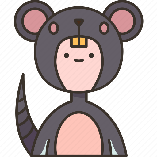 Rat, mouse, masquerade, carnival, clothes icon - Download on Iconfinder