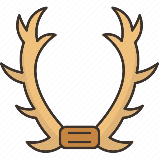 Antler, stag, deer, horn, decor icon - Download on Iconfinder
