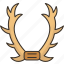 antler, stag, deer, horn, decor 