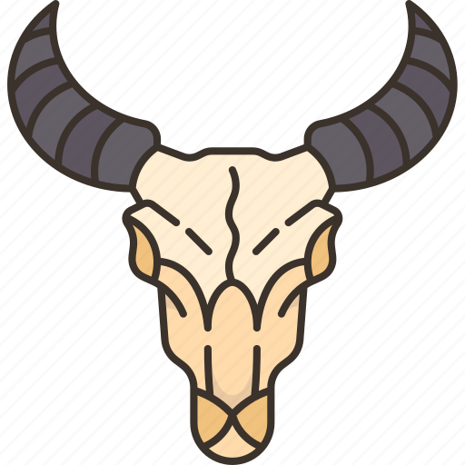 Buffalo, skull, head, horn, cattle icon - Download on Iconfinder