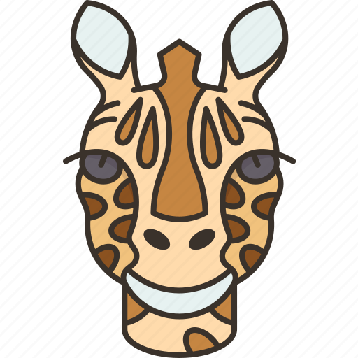 Giraffe, head, mammal, wildlife, safari icon - Download on Iconfinder