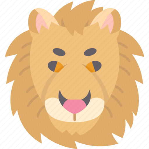 Lion, head, predator, wild, safari icon - Download on Iconfinder