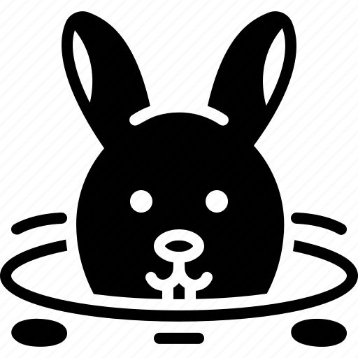 Animal, bunny, burrow, hide, hole, rabbit, rabbit in burrow icon - Download on Iconfinder