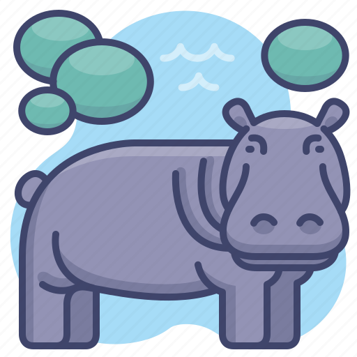 Animal, hippo, hippopotamus, zoo icon - Download on Iconfinder