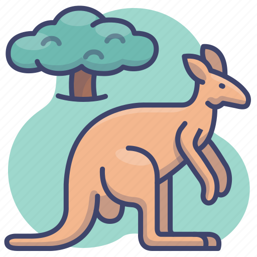 Animal, kangaroo, wild, zoo icon - Download on Iconfinder