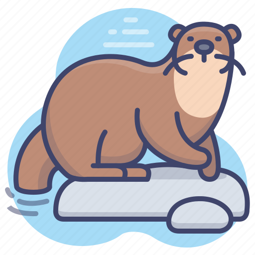 Animal, mammal, otter, water icon - Download on Iconfinder