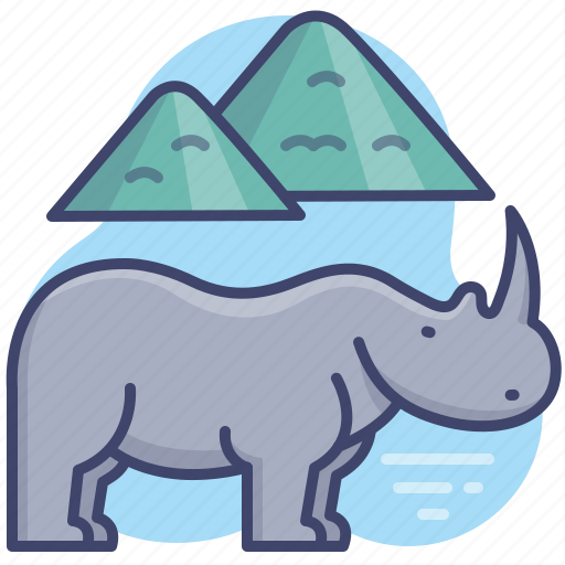 Animal, rhino, rhinoceros, zoo icon - Download on Iconfinder