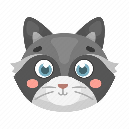 Animal, cute, muzzle, raccoon, toy, wild icon - Download on Iconfinder