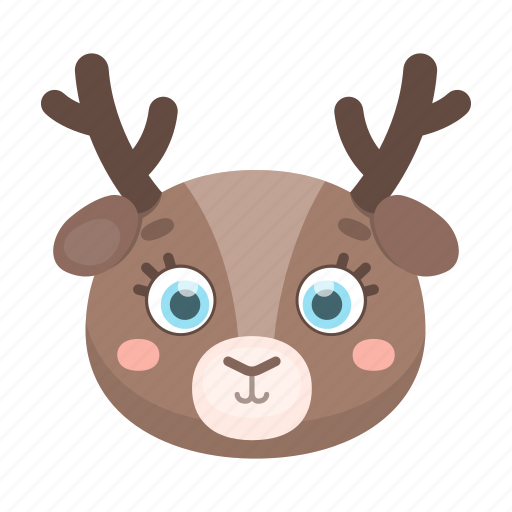 Animal, cute, deer, horns, muzzle, toy, wild icon - Download on Iconfinder