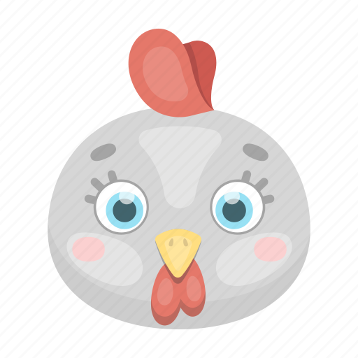 Animal, chicken, cock, cute, muzzle, pet, toy icon - Download on Iconfinder