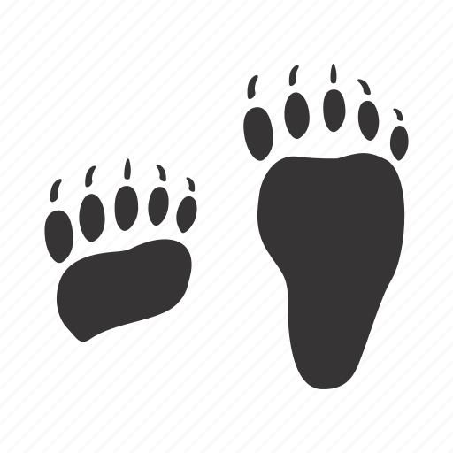 Bear, foots, paws, traces icon - Download on Iconfinder