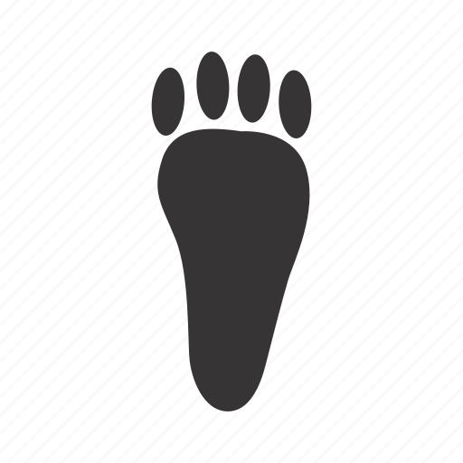 Back_paw, hare, paw, trace icon - Download on Iconfinder