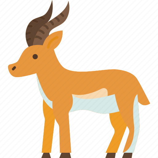 Antelope, deer, wildlife, safari, herbivore icon - Download on Iconfinder