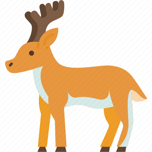 Deer, wildlife, stag, antlers, herbivore icon - Download on Iconfinder