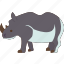 rhinoceros, wildlife, safari, herbivore, africa 