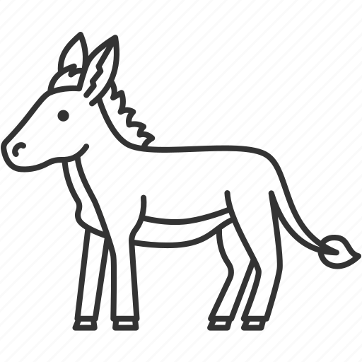 Donkey, mule, cattle, livestock, domestic icon - Download on Iconfinder