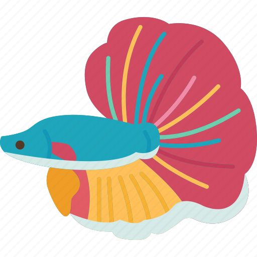 Betta, fish, siamese, fighting, freshwater icon - Download on Iconfinder