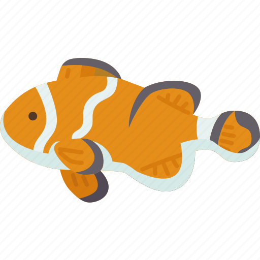 Clownfish, fish, aquarium, underwater, marine icon - Download on Iconfinder