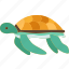 turtle, tortoise, aquatic, sea, animal 