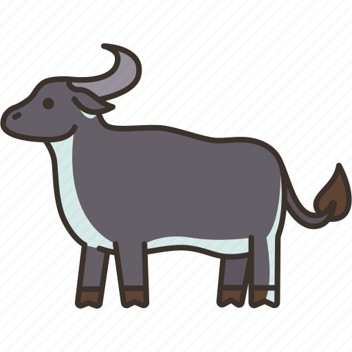 Buffalo, calf, cattle, mammal, animal icon - Download on Iconfinder