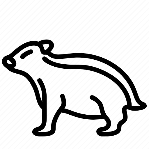 Badger, animal, wild, zoo icon - Download on Iconfinder