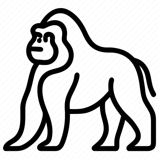 Gorilla, monkey, animal, zoo, kong icon - Download on Iconfinder