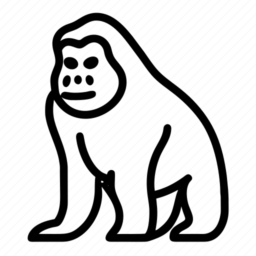 Gorilla, monkey, animal, zoo, kong icon - Download on Iconfinder