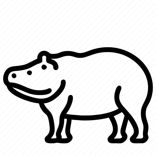Hippo, animal, zoo, africa, wild icon - Download on Iconfinder