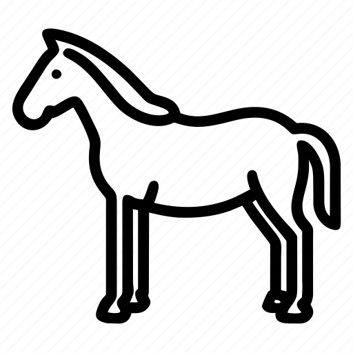 Horse, animal, pet, farm, manege, mare, pony icon - Download on Iconfinder