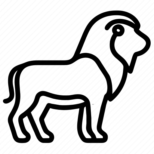 Lion, wild, animal, zoo, africa icon - Download on Iconfinder