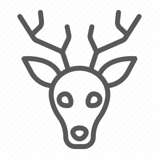 Animal, deer, head, logo, reindeer, wild, zoo icon - Download on Iconfinder