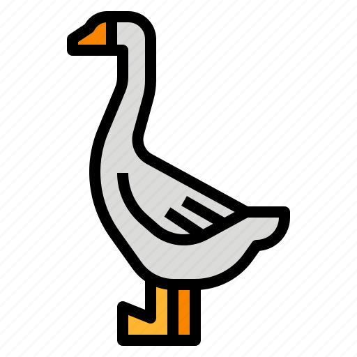 Animals, aquatic, bird, goose icon - Download on Iconfinder