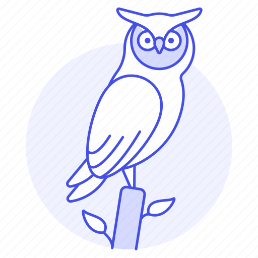 Animal, bird, birds, branch, fauna, horned, owl icon - Download on Iconfinder