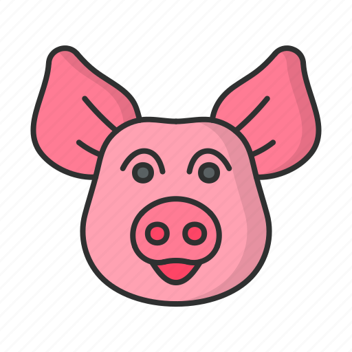 Pig, animal, farm, face, cute icon - Download on Iconfinder