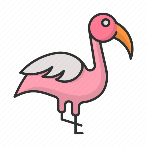 Flamingo, bird, animal, zoo, wild icon - Download on Iconfinder