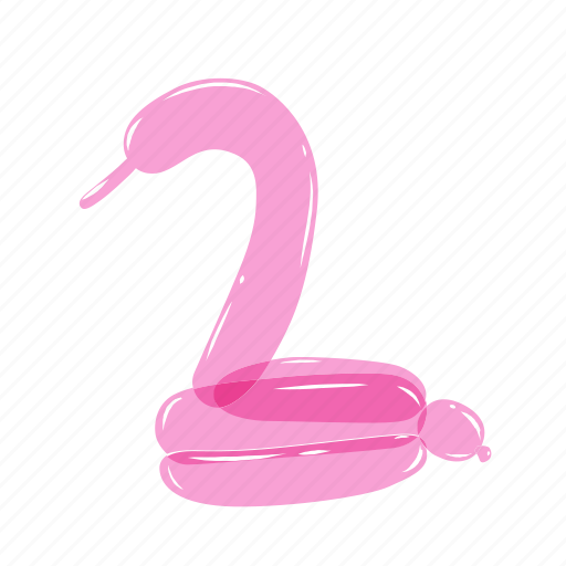 Airy, animals, balloons, birthday, pink, swan icon - Download on Iconfinder