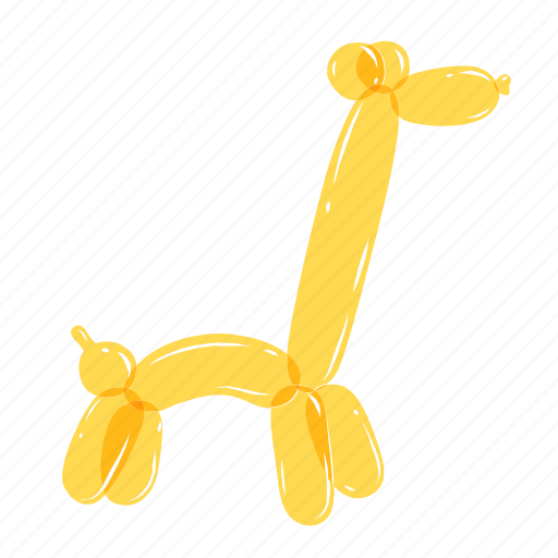 Airy, animals, balloons, birthday, color, giraffe, yellow icon - Download on Iconfinder