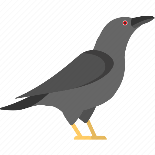 Crow, bird, black, nature icon - Download on Iconfinder